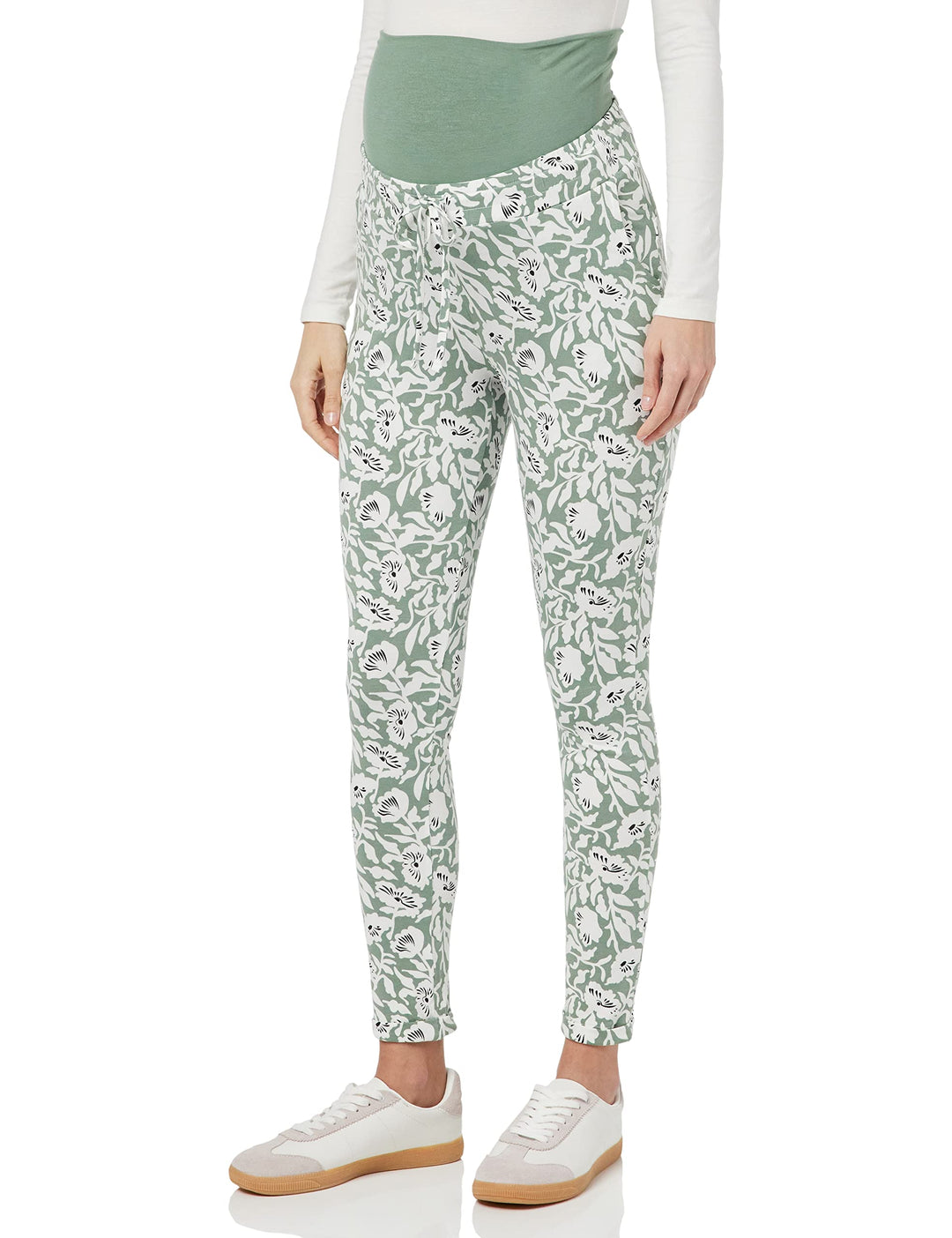 Noppies Damen Pants Kingston The Belly All Over Print Hose 44 Lily Pad - P966, 44 Lily Pad - P966