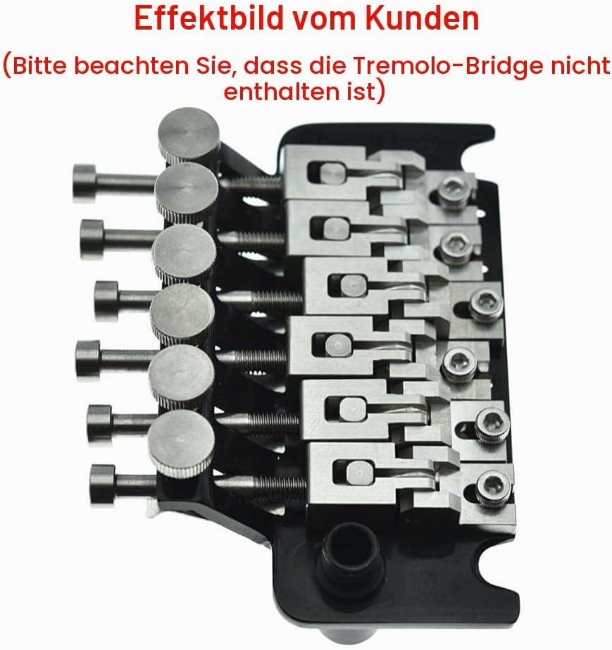 Dopro Gitarrensättel und Schrauben aus Edelstahl mit doppelter Verriegelung für Floyd Rose Tremolos