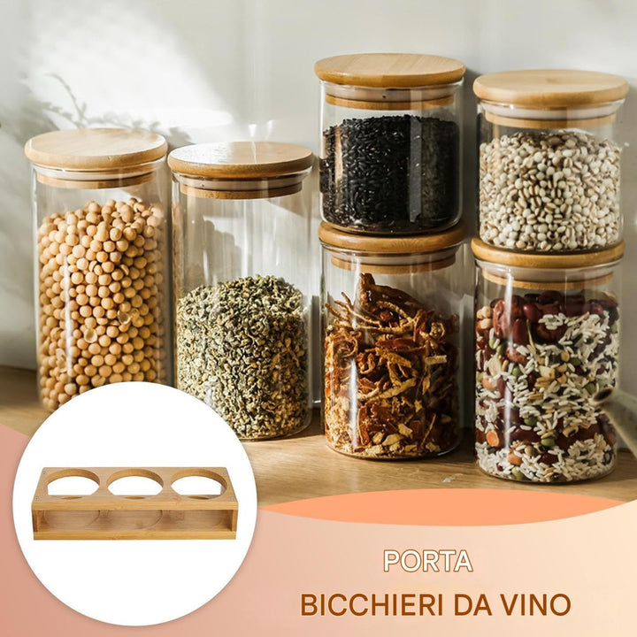 Becherhalter | Bierglashalter aus Holz | 3 Löcher Flaschentablett Getränkebehälter für Restaurant Kü