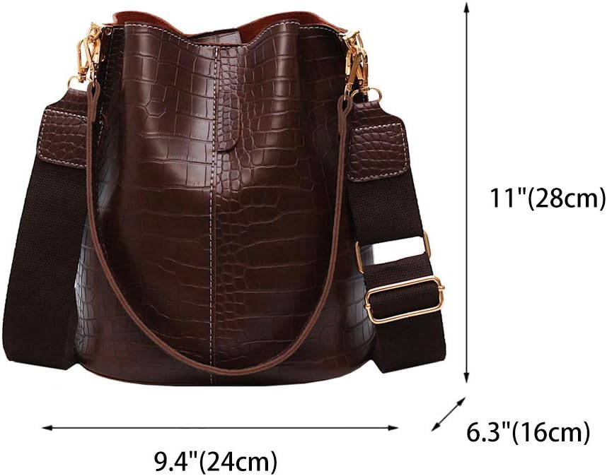 BUKESIYI Damen Tasche Umhängetasche Handtasche Frauen Klein Schultertasche Weekender Lack PU Leder C