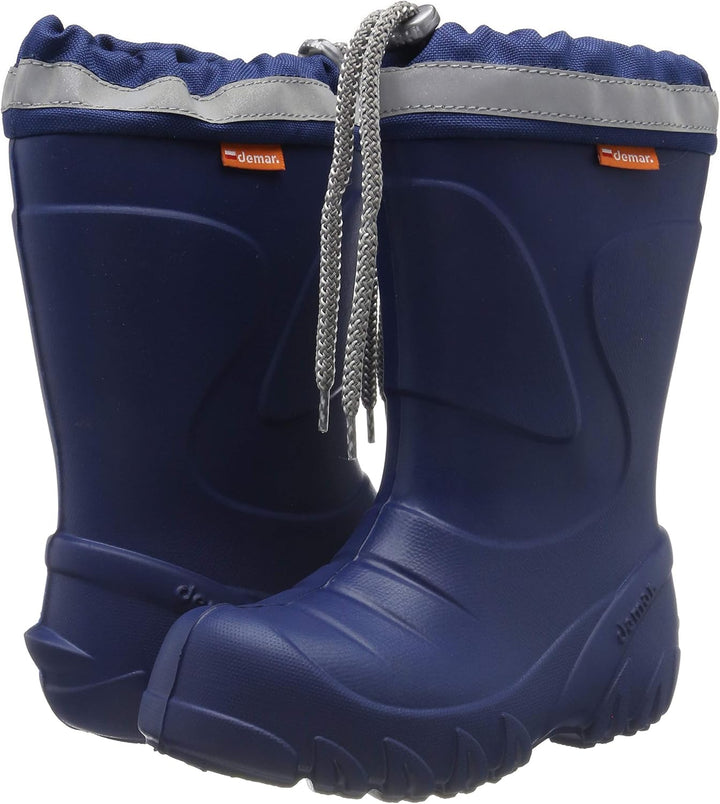 demar. EVA federleichte Kinder Gummistiefel mit Stulpe gefüttert MAMMUT-S 22/23 EU Dunkelblau, 22/23
