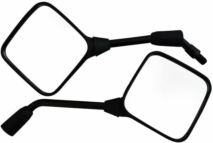 Motorrad Spiegel Hervorragende Qualität Lange Quadratisch Easy Einbau - 1x10mm Righthand Thread & 1x