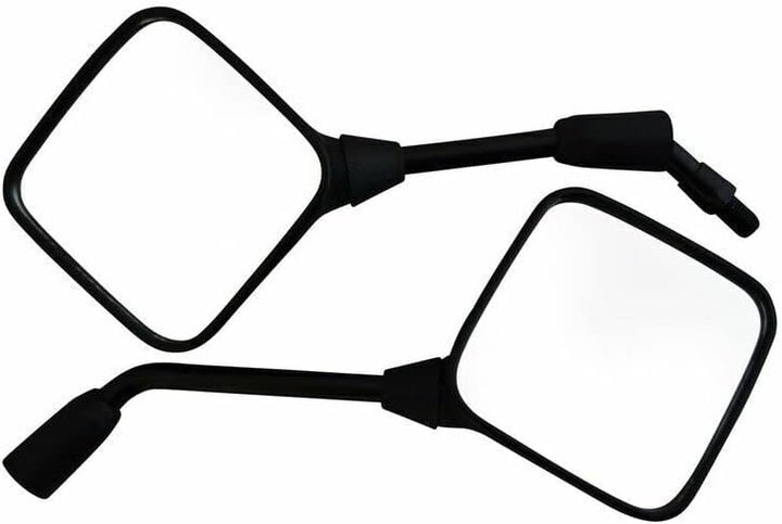 Motorrad Spiegel Hervorragende Qualität Lange Quadratisch Easy Einbau - 1x10mm Righthand Thread & 1x