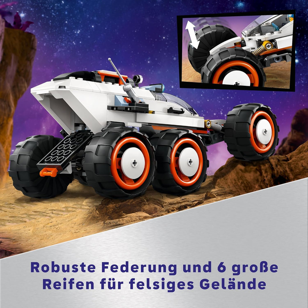 LEGO City Weltraum-Rover mit Ausserirdischen, Auto-Set mit Roboter- und Alien-Spielzeug-Figuren, Geb