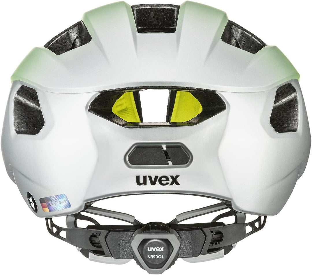 UVEX Fahrradhelm Rennradhelm UVEX Rise CC TOCSEN Gr 52-59 cm, neon Yellow Silver 52-56 cm, 52-56 cm
