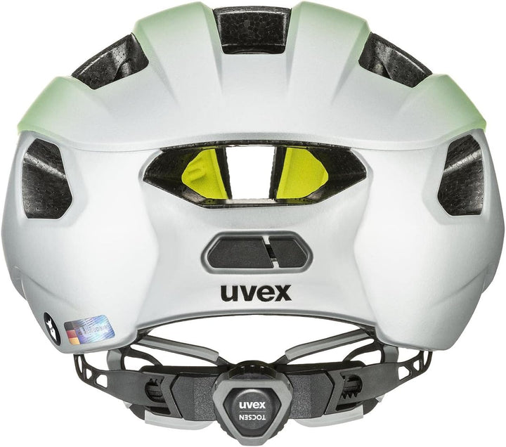 UVEX Fahrradhelm Rennradhelm UVEX Rise CC TOCSEN Gr 52-59 cm, neon Yellow Silver 56-59 cm, 56-59 cm