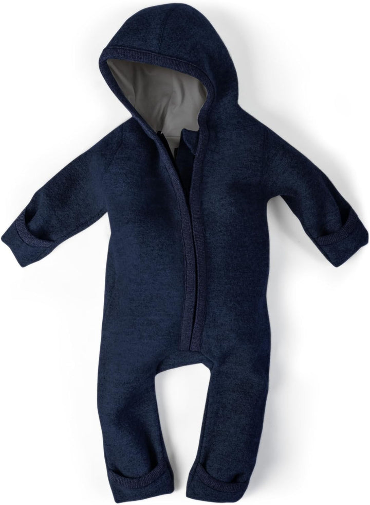 Ehrenkind® WALKOVERALL | Baby Wollwalk-Overalls aus Natur Schurwolle mit Reissverschluss | Walk Woll