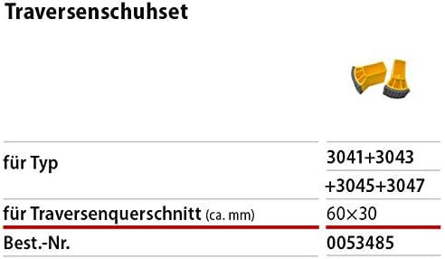 Hymer Traversenschuhset für 3041,3043 ebenso für 3045,3047