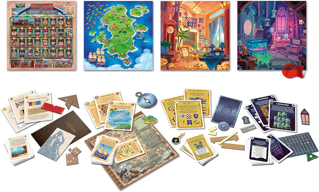 Clementoni - Tischspiel-Entsperren Sie die Tür Deluxe-Made in Italy-Gesellschaftsspiele (italienisch