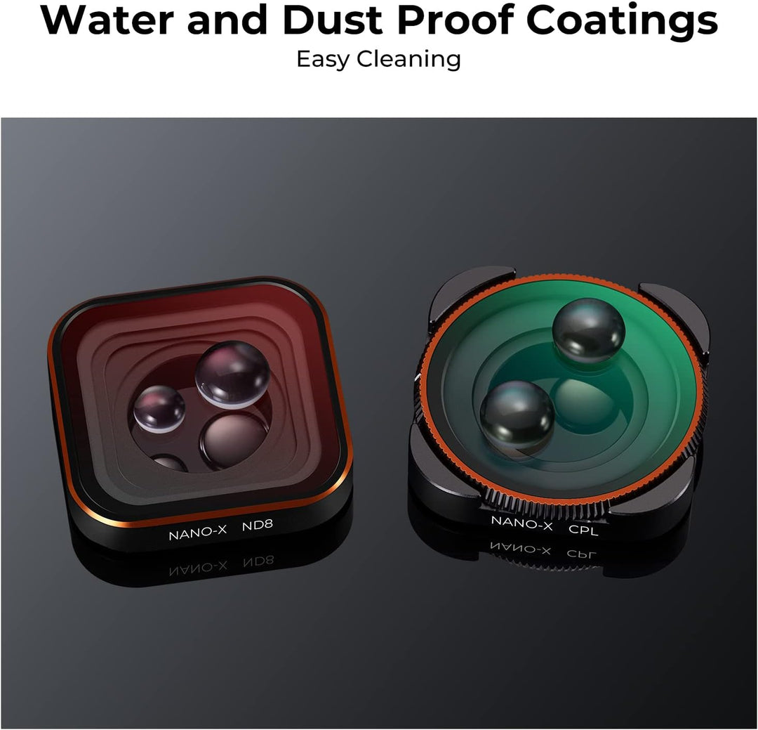 K&F Concept ND Filtersets mit Polfilter(CPL,ND8,ND16,ND32,ND64,ND1000) 6 Pack Filtersets Kompatibel