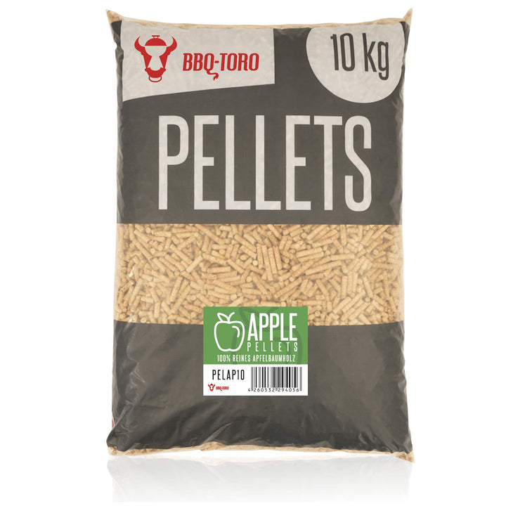 BBQ-Toro Grillpellets Apfel aus 100% Apfelbaumholz | 10 kg | Apfelpellets für Grill, Smoker, Pellet-