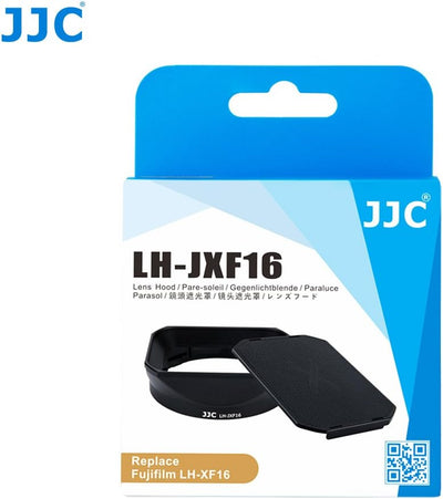 JJC LH-JXF16 Black Gegenlichtblende für Fujifilm Fujinon XF 16 mm f1.4 R WR Objektiv/Kit mit Slide D