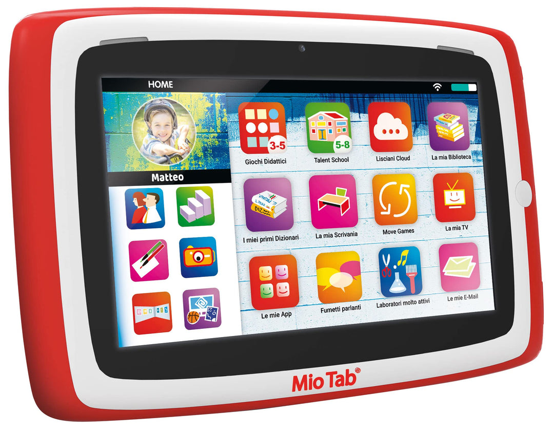 Liscianigiochi -Mio Tab 7'' Smart Advanced, Kinder 6-12 Jahre, Speicher 16 GB, autonom, sensorische