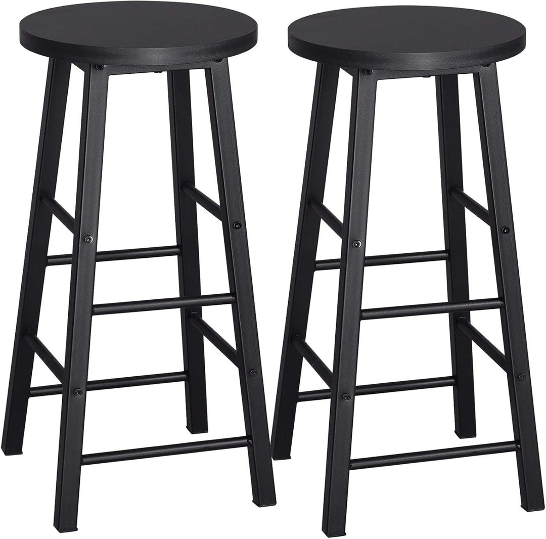 WOLTU BH130sz-2 2X Barhocker Bistrohocker Tresenhocker Barstuhl, Gestell aus stabilem Stahl, Stizflä