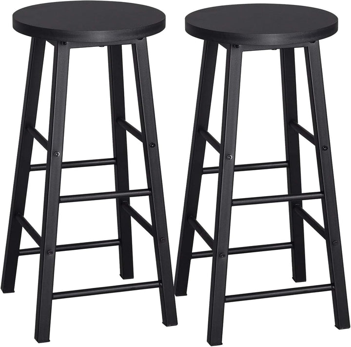 WOLTU BH130sz-2 2X Barhocker Bistrohocker Tresenhocker Barstuhl, Gestell aus stabilem Stahl, Stizflä