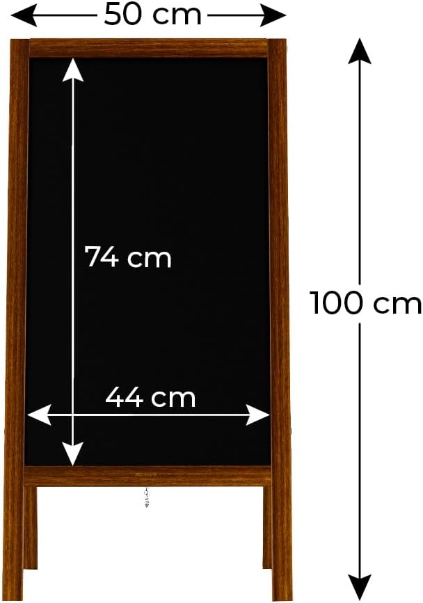 ALLboards Kundenstopper mit lackiertem Holzrahmen 100x60cm, Werbetafel, Gehwegaufsteller, Aufsteller