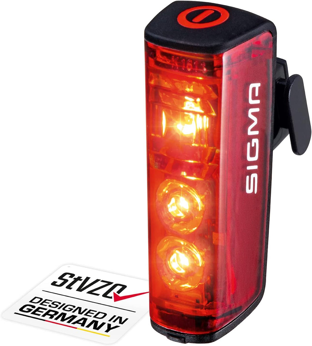 SIGMA SPORT - Blaze | LED Fahrradlicht | StVZO zugelassenes, akkubetriebenes Rücklicht mit Bremslich