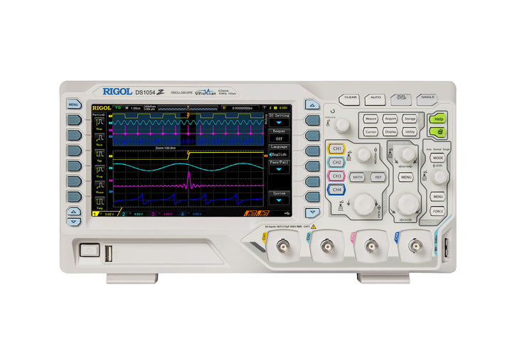RIGOL Oszilloskop,DS1054Z Digitales Oszilloskop, 50MHz Bandbreite, 4 Analogkanäle, 24Mpts Speicherti