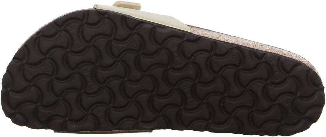Birkenstock Classic MADRID BF-NUBUK Damen Pantoletten 37 EU Gold, 37 EU Gold