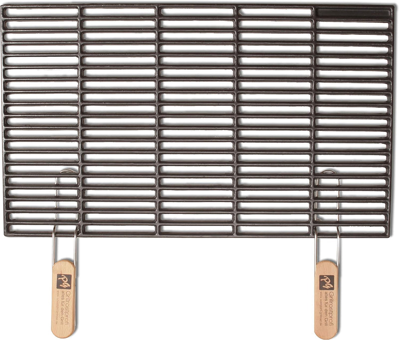 Grillrostprofi Gusseisen-Grillrost 67 x 40 cm mit abnehmbaren Handgriffen von Ihrmen