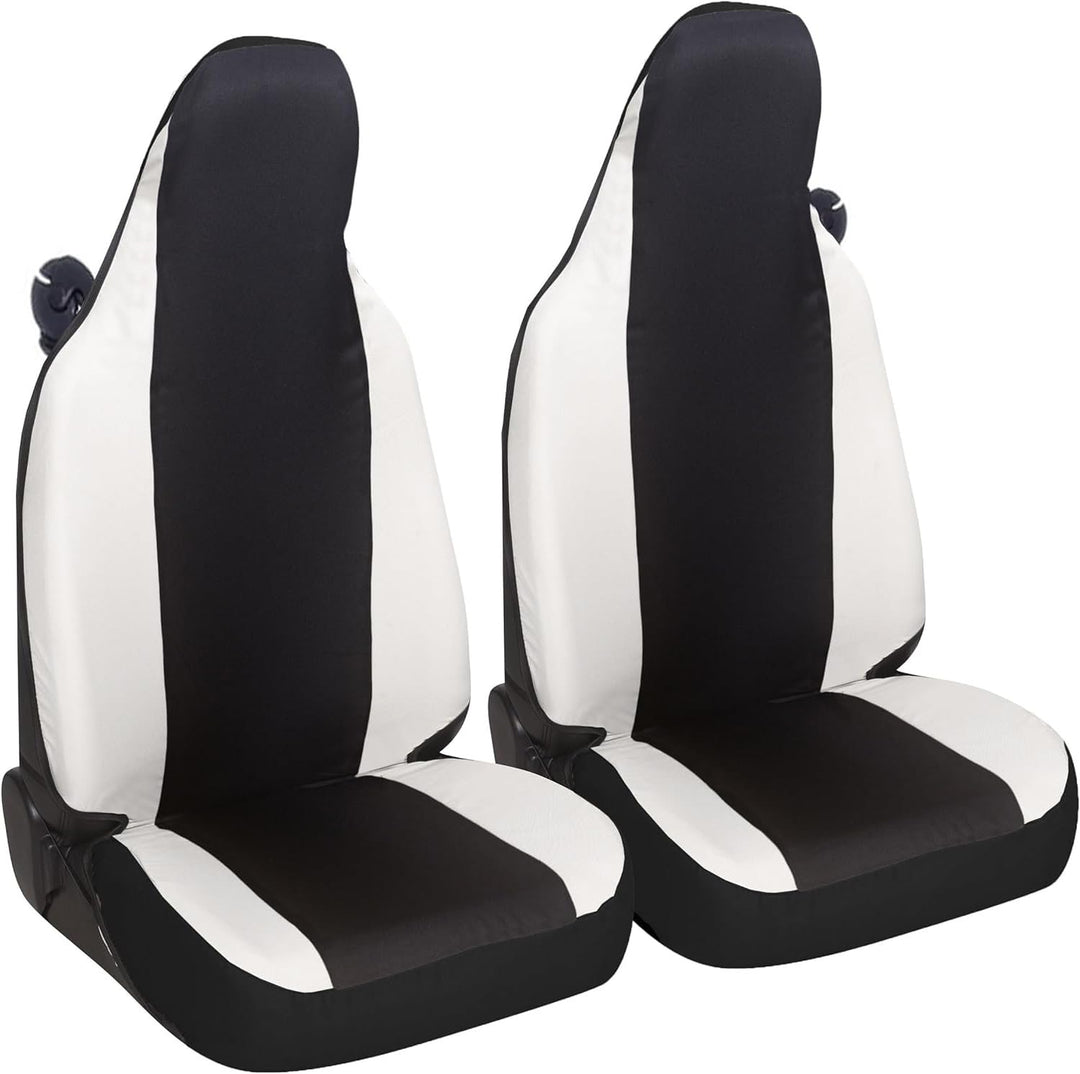 Sitzbezüge kompatibel für Smart fortwo, W450 W451 und W453, Set mit 2 Vordersitzbezügen aus Polycott