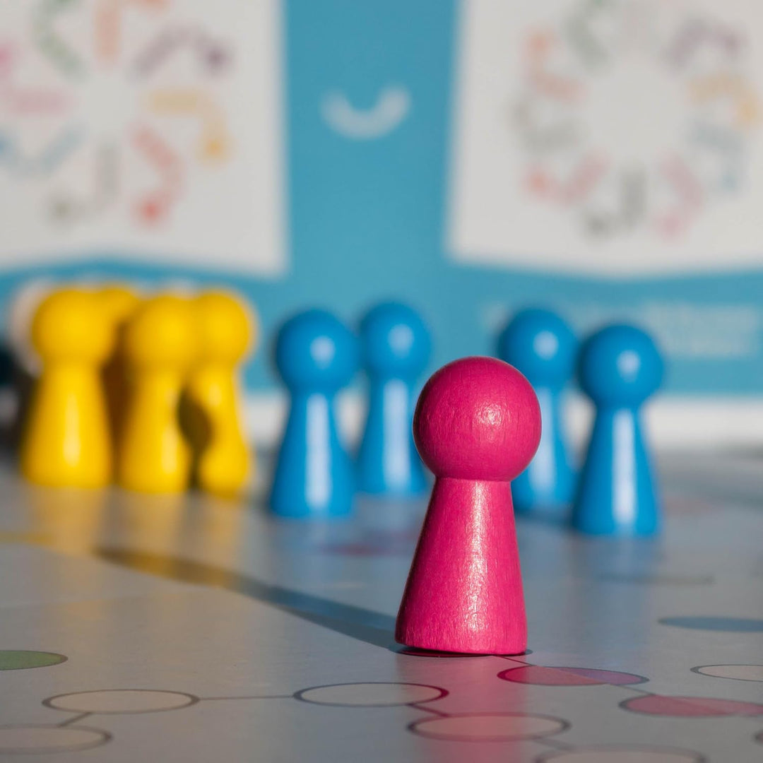 Spieltz Spielfiguren - grosse Halmakegel aus Holz, 19/40 mm (rosa, 50 Stück) 50 Stück Rosa, 50 Stück