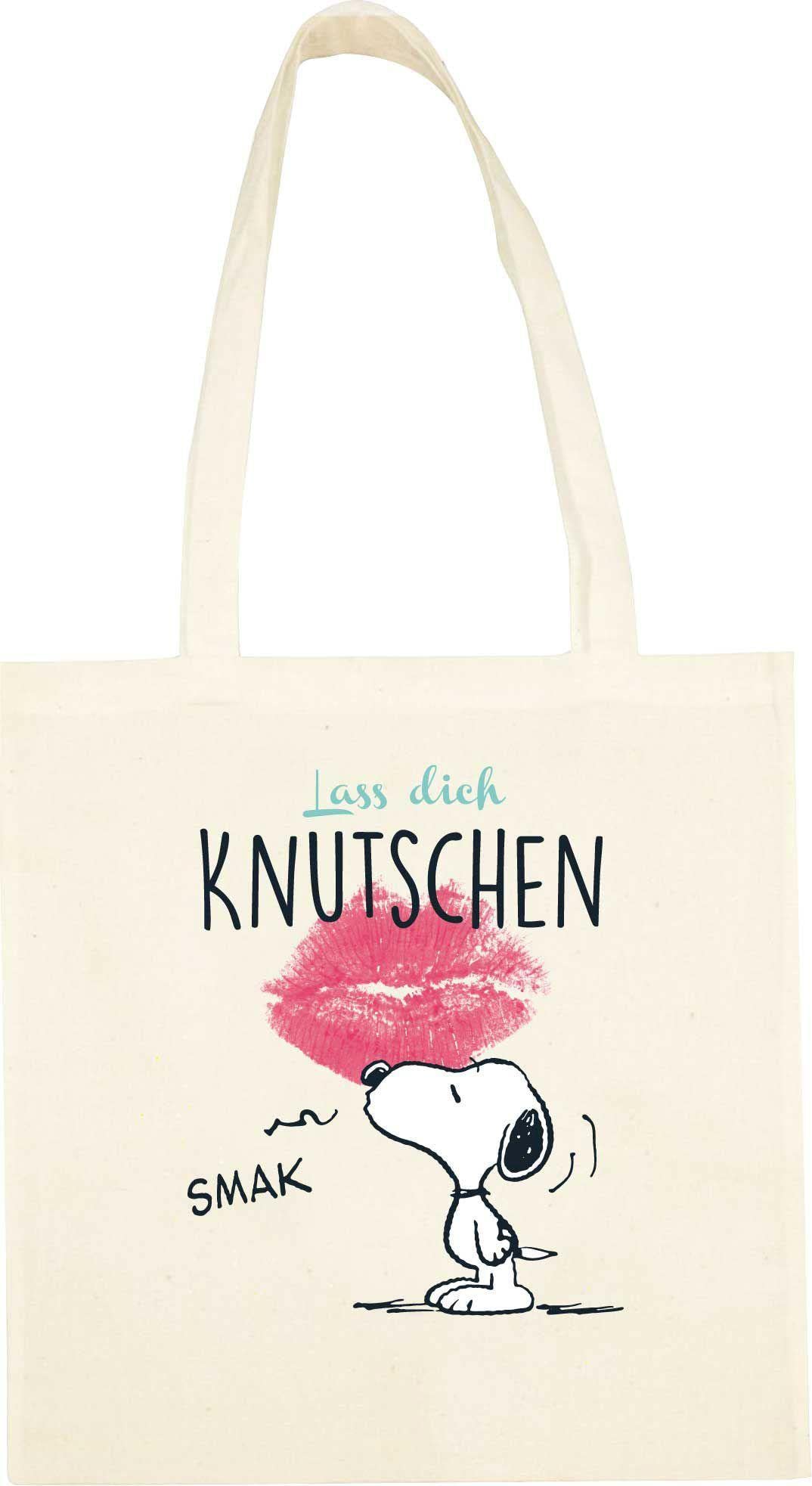 PEANUTS Snoopy Collection - Stoffbeutel Lass Dich Knutschen, 38 x 41 cm