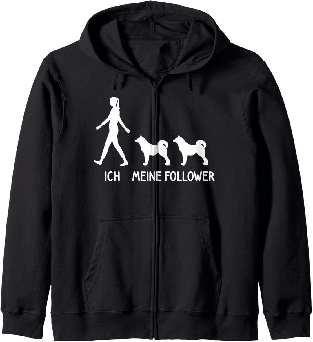 Ich Meine Follower Akita Inu Hunde Spruch Welpen Idee Hund Kapuzenjacke