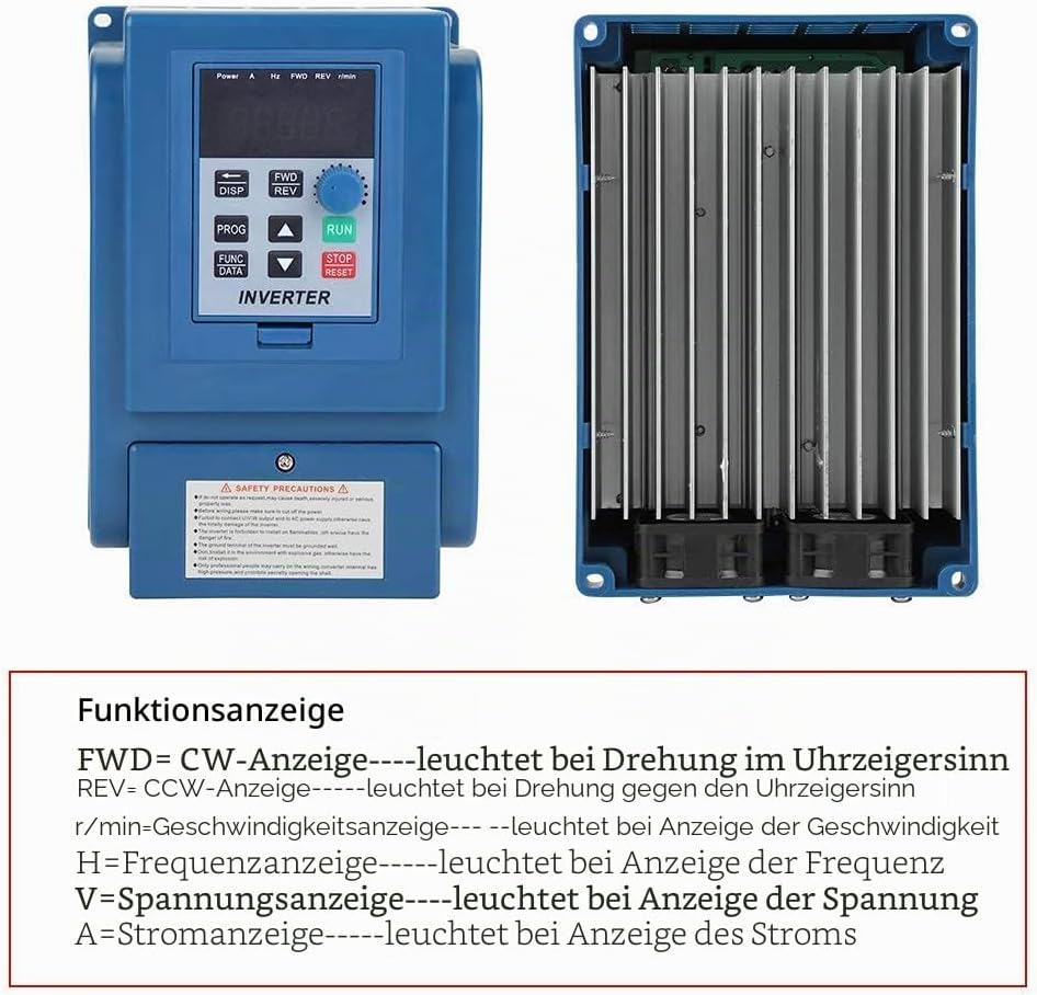 Frequenzumrichter，Jectse 380VAC 4kW 3-phasige PWM-Steuerung Wechselstrom VFD-Wechselrichter VFD Inve