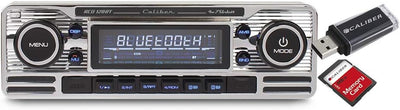 Caliber Retro Autoradio - Auto Radio Bluetooth USB - FM - 1 DIN Radio Auto - Autoradio Oldtimer - Mi