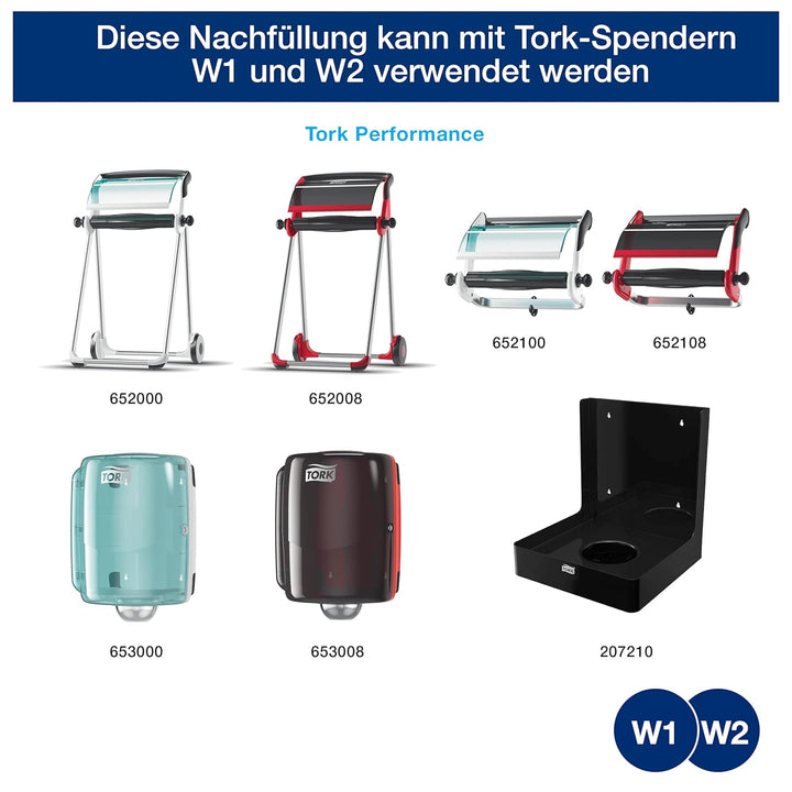 Tork Extra Starke Mehrzweck-Papierwischtücher Weiss W1/2, 2 נ350 Blatt, 473382 2 x 350 Blatt Weiss,