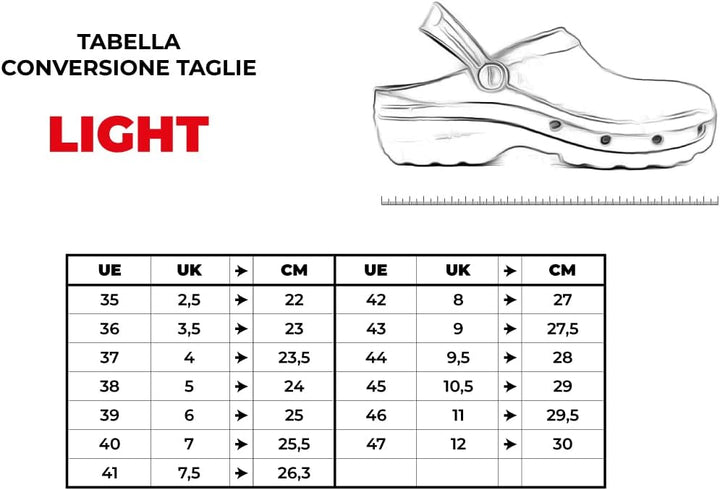 REPOSA Unisex Light Shock Clog, Blau