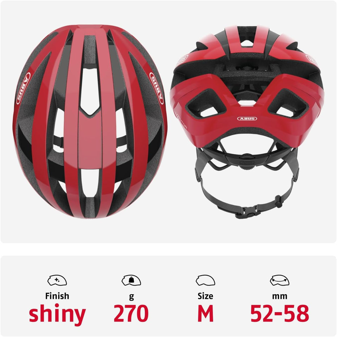 ABUS Rennradhelm Viantor - Sportlicher Fahrradhelm für Einsteiger - für Damen und Herren M (52-58 cm