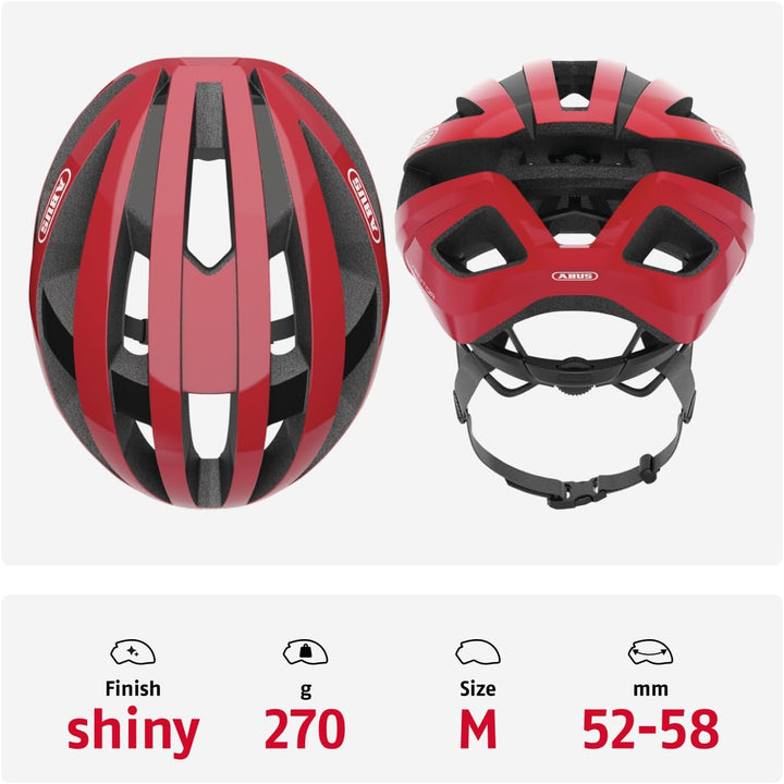ABUS Rennradhelm Viantor - Sportlicher Fahrradhelm für Einsteiger - für Damen und Herren M (52-58 cm