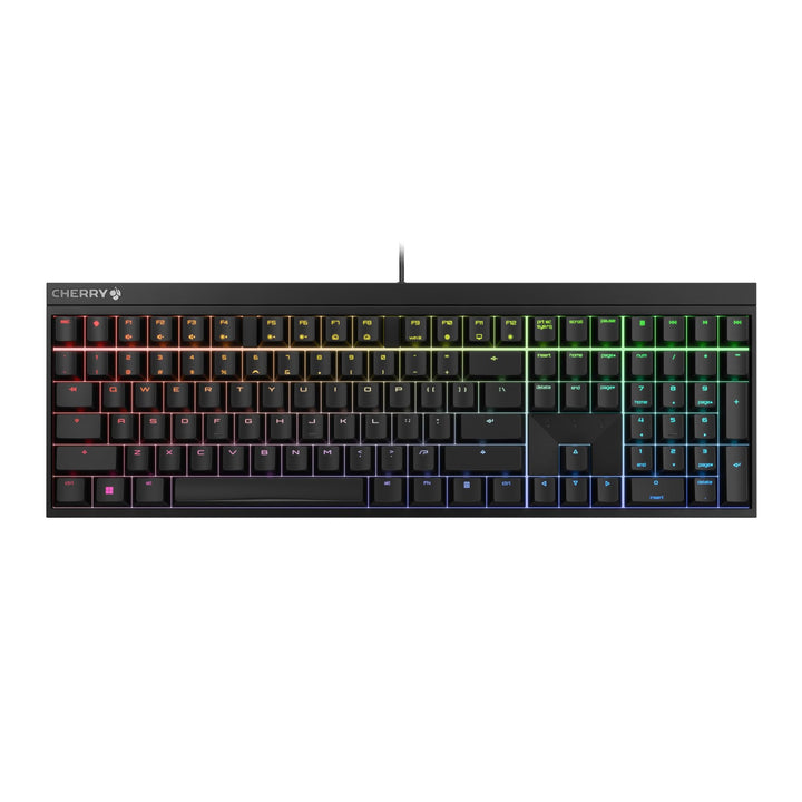 CHERRY MX 2.0S, Mechanische Gaming-Tastatur mit RGB-Beleuchtung, Deutsches Layout (QWERTZ), Kabelgeb