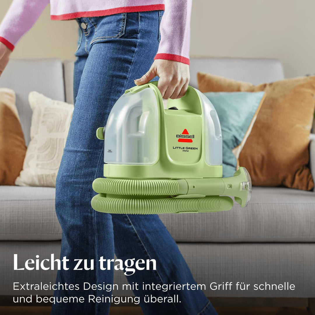 BISSELL Little Green® Mini, Fleckenreiniger, Starke Leistung, mobiler als je zuvor, Reinigung versch