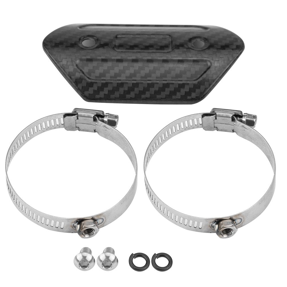 Motorrad Auspuff Hitzeschutzblech, Motorrad Auspuff Mittelrohr Hitzeschild Montageteile für Abgasanl