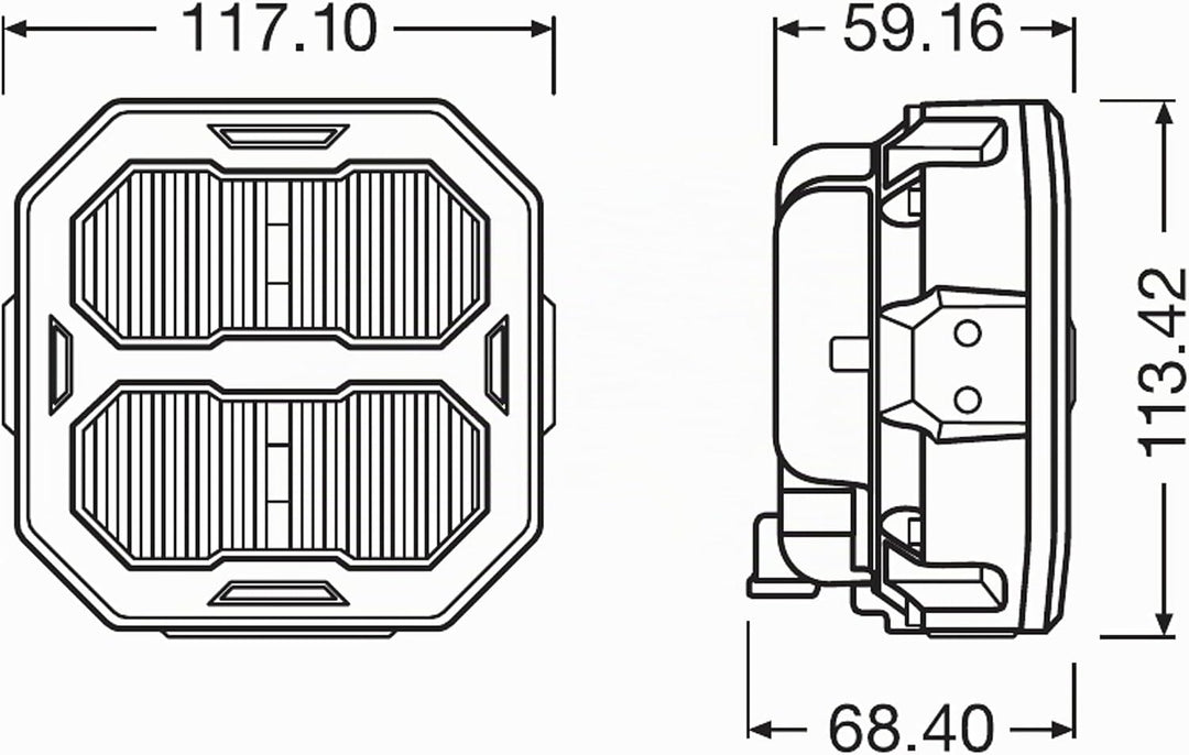OSRAM LEDriving® Cube PX2500 Ultra Wide, LEDPWL101-UW, OFF ROAD, LED Arbeitsscheinwerfer, 2500 Lumen
