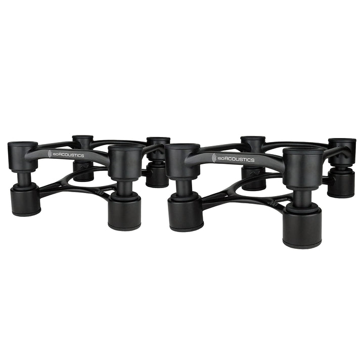 IsoAcoustics Aperta-Serie mit Lautsprecherstativen, schwingungsdämpfend, mit einstellbarer Neigung: