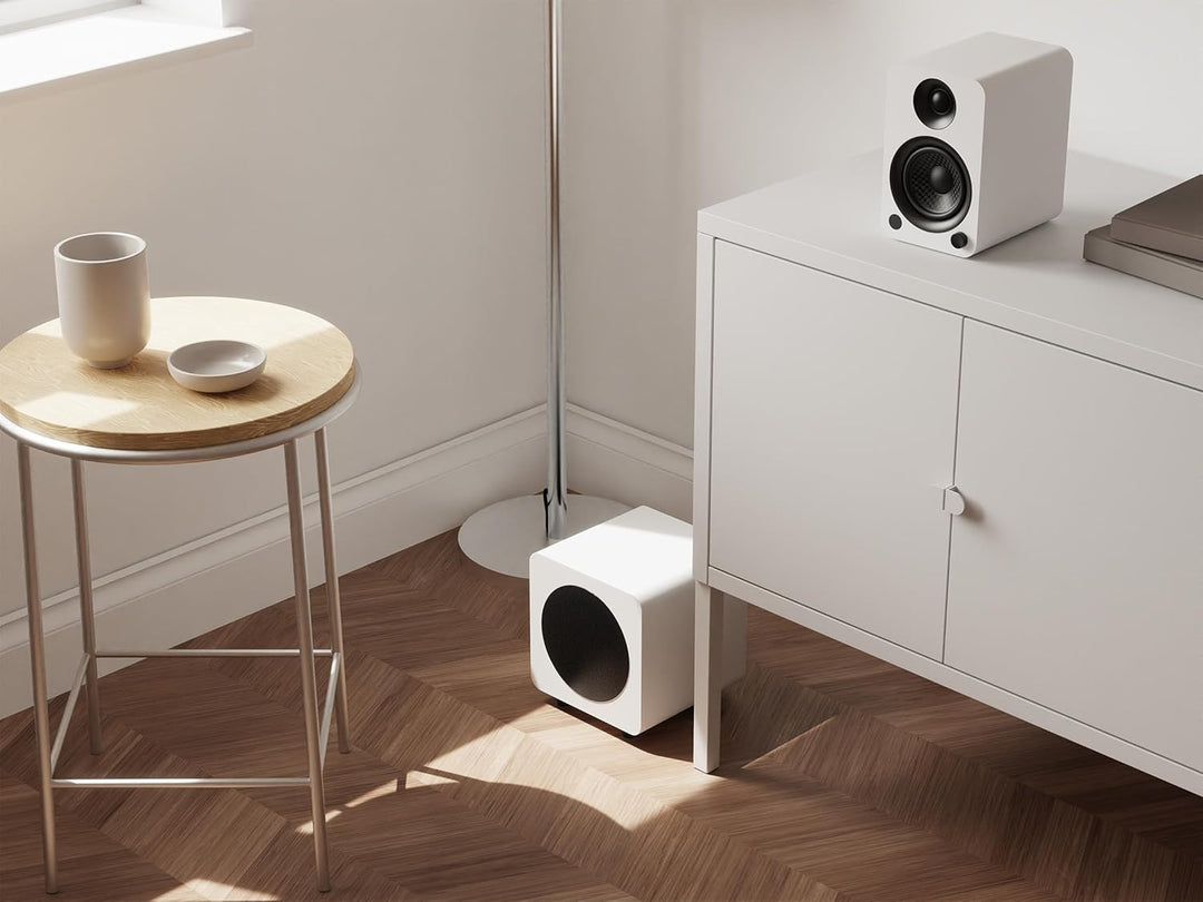 Kanto SUB6 Sealed Powered Subwoofer | 200W Peak Power | 6” Woofer | Quick & Accurate Bass | Ultra-co