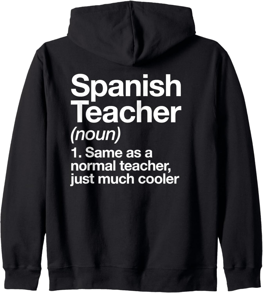 Spanischlehrer Teacher Definition Lustige Schule Kapuzenjacke