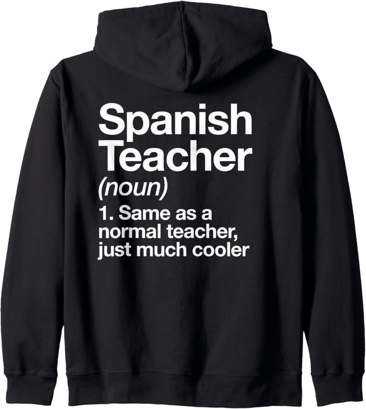 Spanischlehrer Teacher Definition Lustige Schule Kapuzenjacke