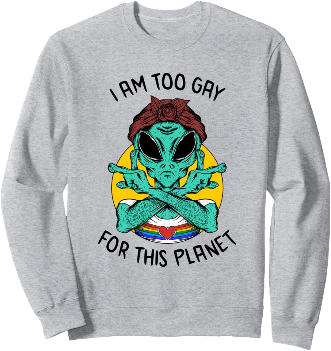 Gaylien Regenbogenfahne Homosexuell Schwul Gay Pride Sweatshirt