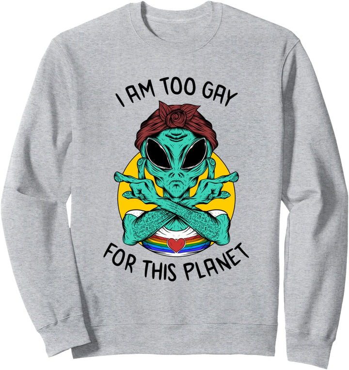 Gaylien Regenbogenfahne Homosexuell Schwul Gay Pride Sweatshirt