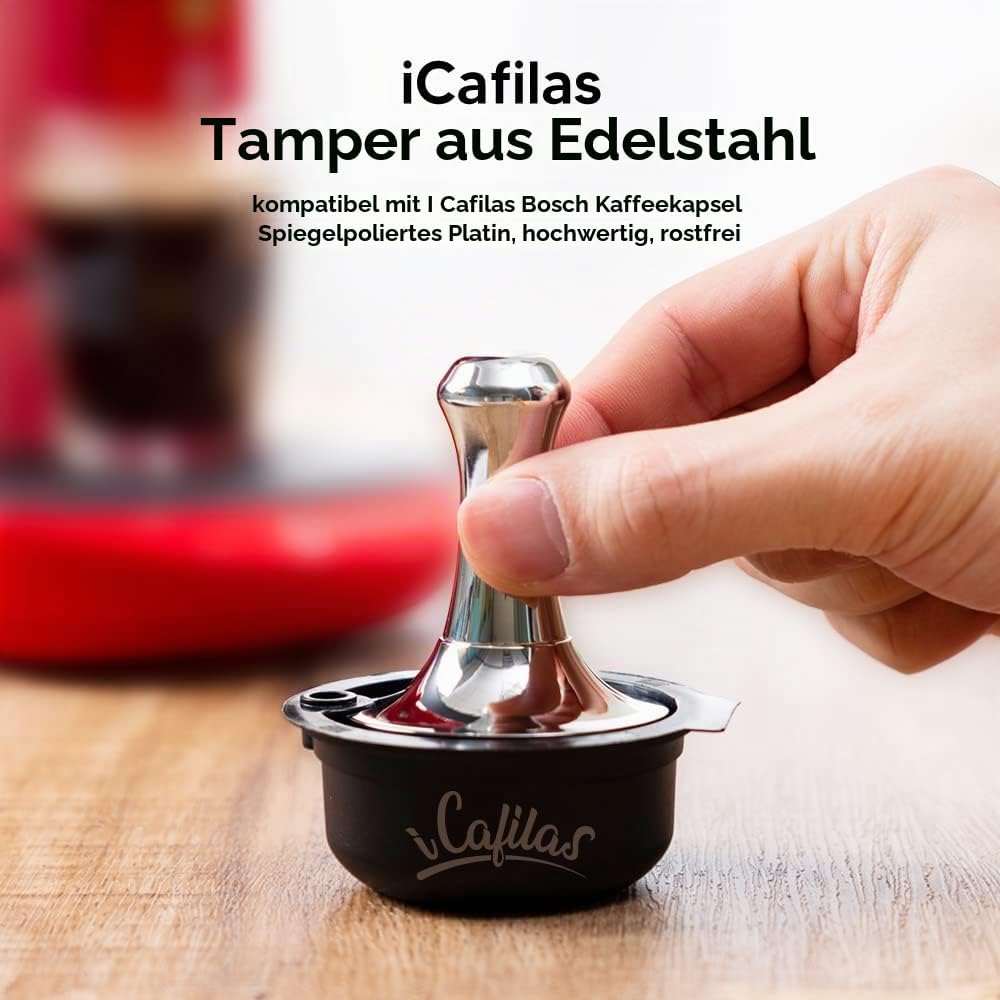 i Cafilas Wiederbefüllbare 2 Kaffeekapsel für Tassimo Bosch,Wiederverwendbare Refill-Kapsel 180ml+60
