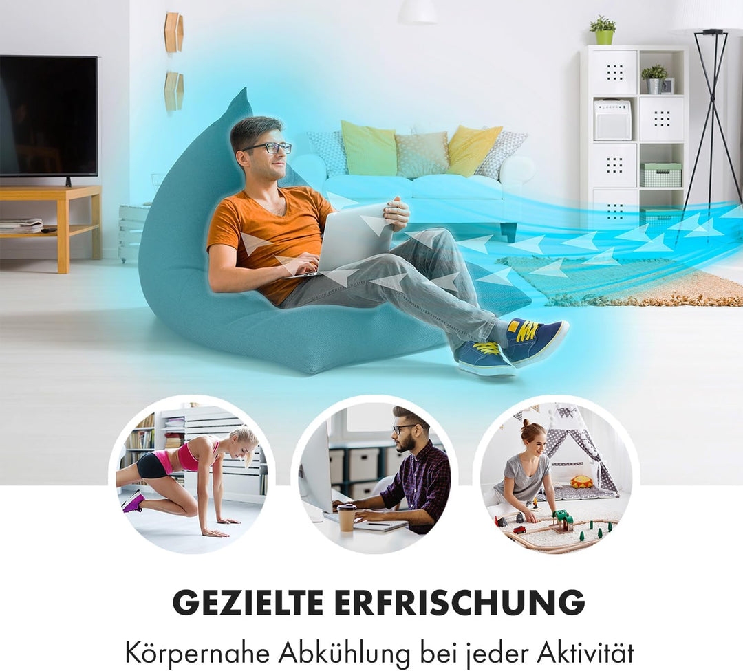 Klarstein Ventilator, Standventilator, Leistung: 45 Watt, Digitales Display, mit Fernbedienung, 24-S