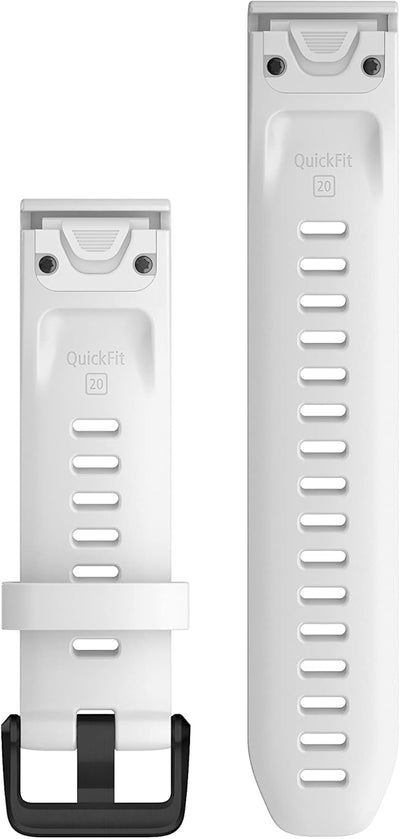 Garmin Quickfit Armband, 20mm Silikon Weiss 108-182 mm, Silikon Weiss 108-182 mm