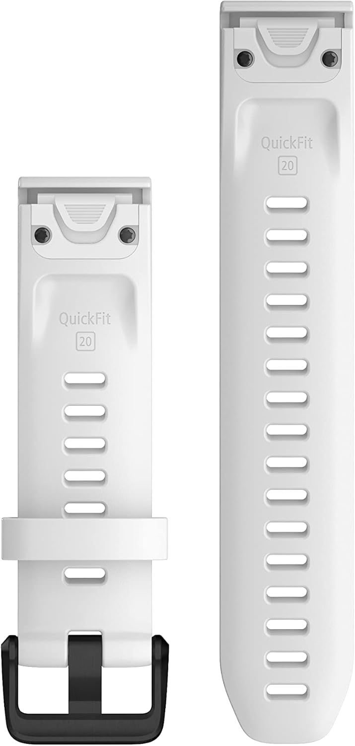 Garmin Quickfit Armband, 20mm Silikon Weiss 108-182 mm, Silikon Weiss 108-182 mm