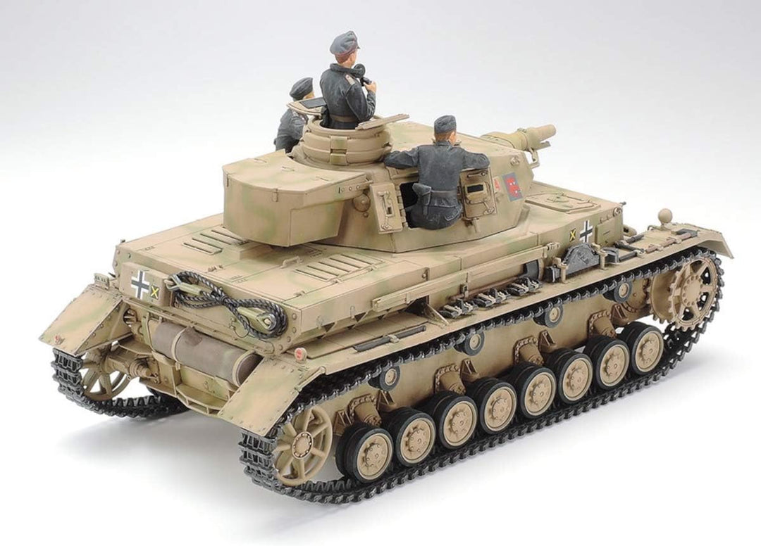 TAMIYA 35374-000 1:35 Deutscher Panzerkampfwagen IV Ausführung F L24/75mm, Modellbausatz, Plastikbau