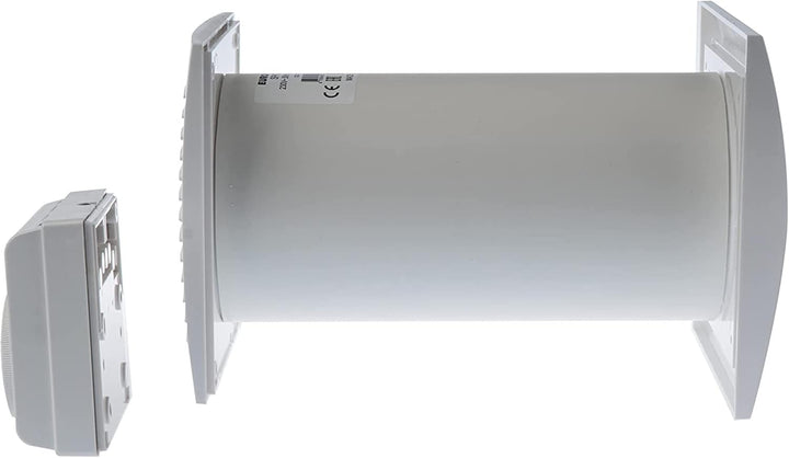 Ø 125mm Wärmeverteiler mit Thermostat - Weiss Lüfter - Ventilator Wärmetauscher, Ø 125mm